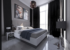 Квартира планировки 1+1 в новом комплексе Махмутлара