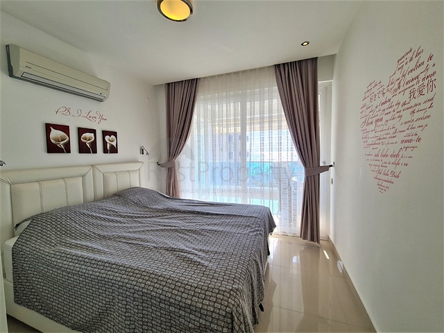 Меблированная квартира 2+1 с видом на море в Тосмуре