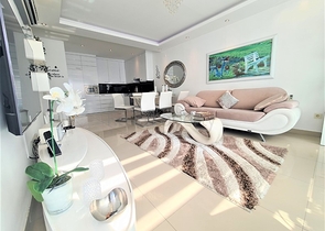 Меблированная квартира 2+1 с видом на море в Тосмуре