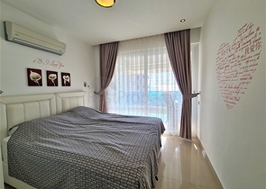 Меблированная квартира 2+1 с видом на море в Тосмуре