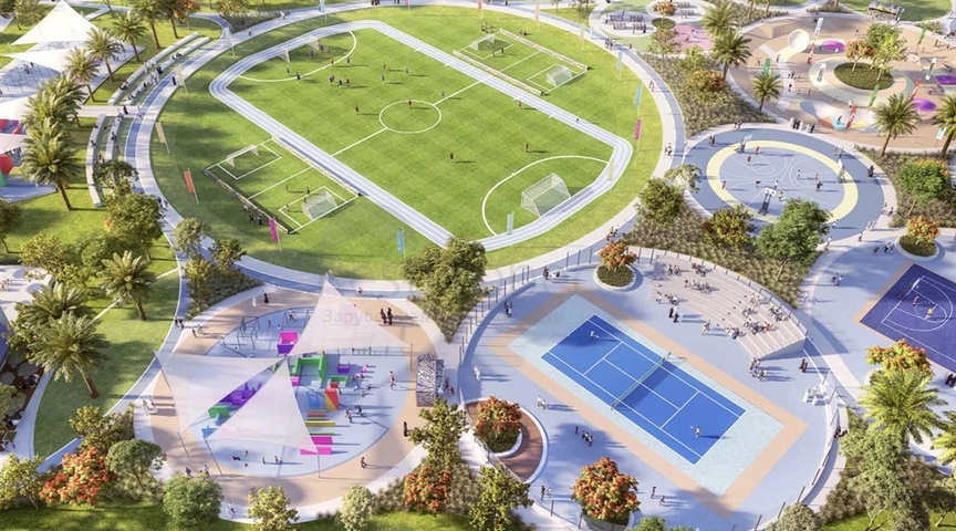 Роскошный комплекс вилл в районе Dubai Land 