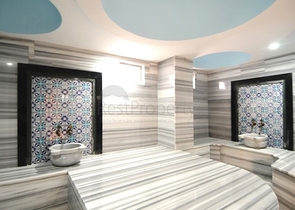 Квартира планировкой 2+1 в районе Кестель всего 50 м от моря