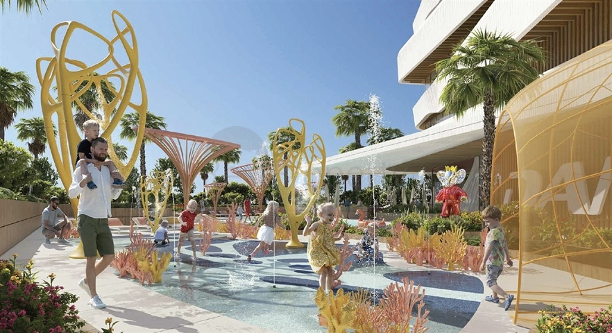 Дизайнерские апартаменты на первой береговой с видом на Персидский залив