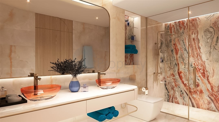 Дизайнерские апартаменты на первой береговой с видом на Персидский залив