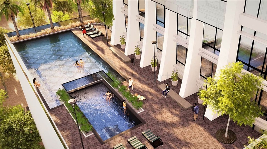 29-этажный комплекс в оживленном районе Дубай- Jumeirah Village Triangle