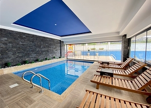 Меблированная квартира планировкой 1+1 в районе Алании, Махмутлар