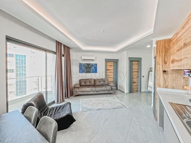 Меблированная квартира 1+1 в районе Махмутлар