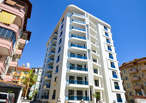 Квартира 1+1 в новом комплексе в центре Алании