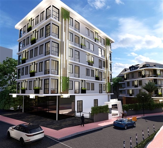 Квартира планировкой 1+1 в новом комплексе в центре Алании