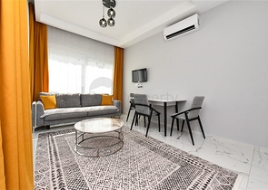 Меблированная квартира 1+1 в новом комплексе в Авсалларе