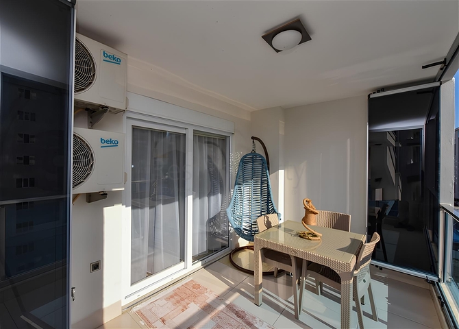 Меблированная квартира планировкой 1+1 в районе Махмутлар