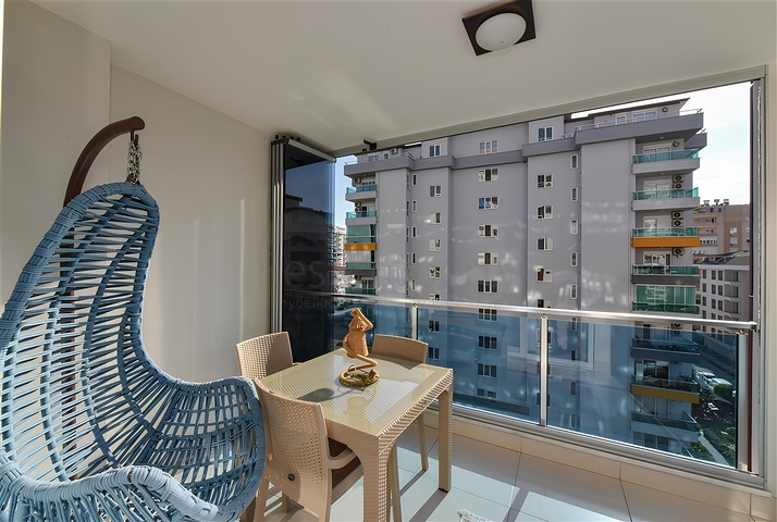 Меблированная квартира планировкой 1+1 в районе Махмутлар