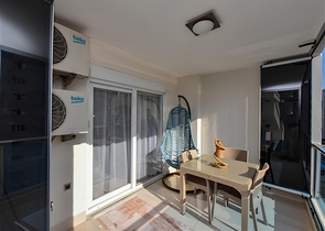 Меблированная квартира планировкой 1+1 в районе Махмутлар