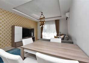 Меблированная квартира планировкой 1+1 в районе Махмутлар