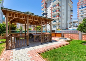 Меблированная квартира планировкой 1+1 в районе Махмутлар