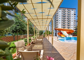 Меблированная квартира планировкой 1+1 в районе Махмутлар