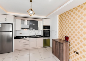 Меблированная квартира планировкой 1+1 в районе Махмутлар