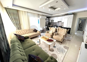 Просторная трехкомнатная квартира в пешей доступности к морю в открытом под ВНЖ районе Тосмур