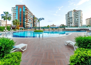 Квартира-студия 0+1 в спальном районе Алании