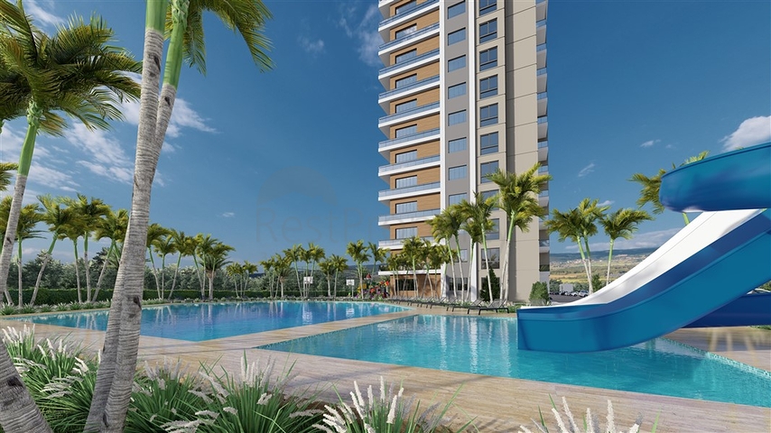 Квартиры в строящемся комплексе с богатой инфраструктурой в районе Эрдемли