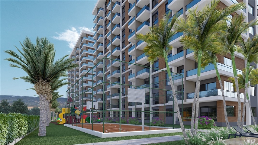 Квартиры в строящемся комплексе с богатой инфраструктурой в районе Эрдемли