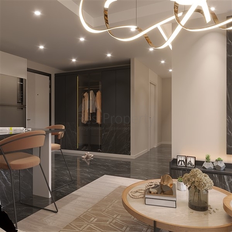 Квартиры в строящемся комплексе с богатой инфраструктурой в районе Эрдемли