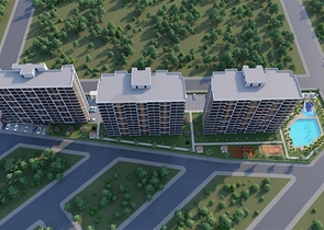 Квартиры в строящемся комплексе с богатой инфраструктурой в районе Эрдемли