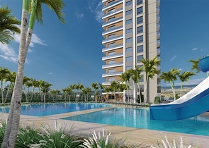 Квартиры в строящемся комплексе с богатой инфраструктурой в районе Эрдемли