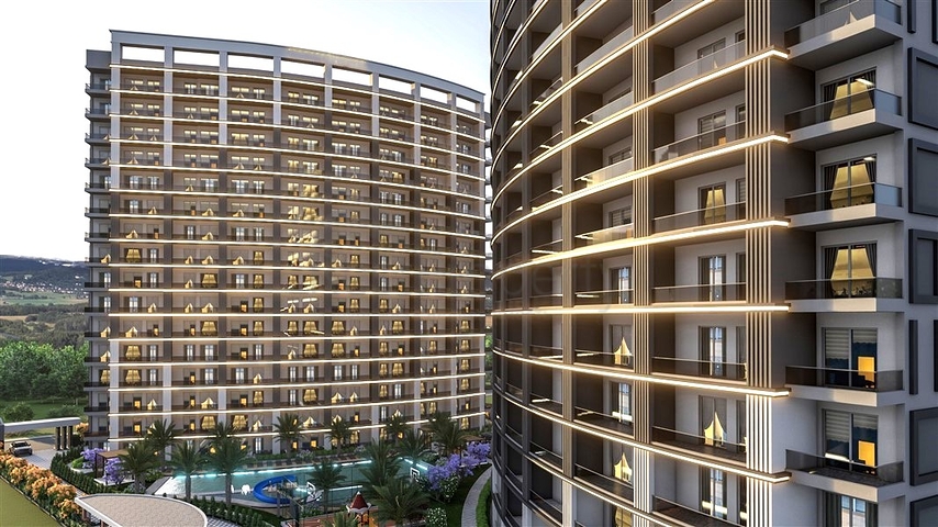 Квартиры с отельной инфраструктурой в районе Эрдемли