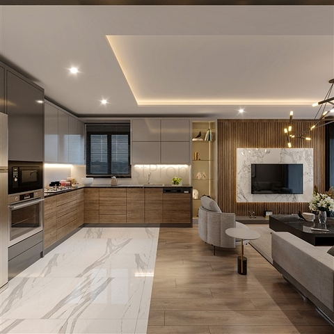 Квартиры с отельной инфраструктурой в районе Эрдемли