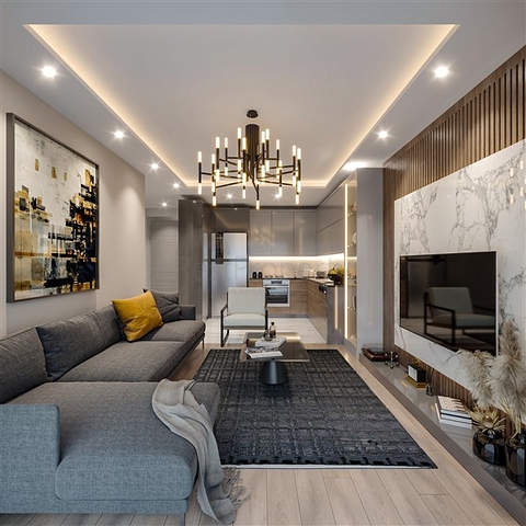 Квартиры с отельной инфраструктурой в районе Эрдемли