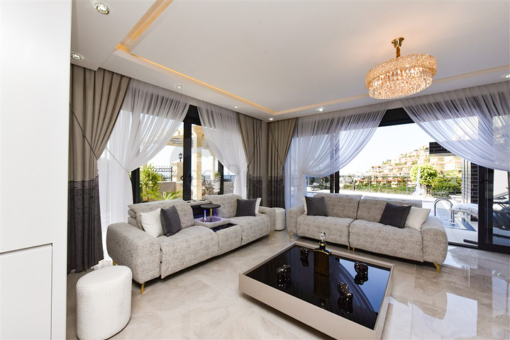 Новая вилла с потрясающим видом в районе Каргыджак