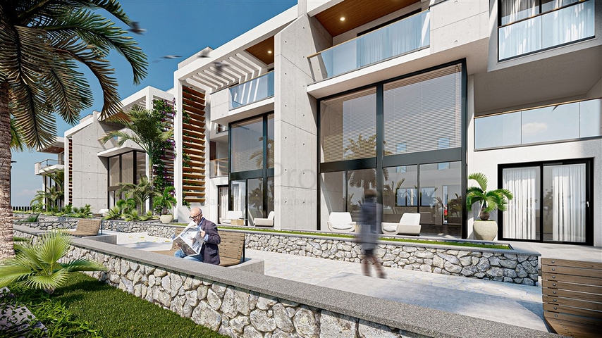 Пентхаус в 250 м до Средиземного моря в живописном районе Эсентепе 