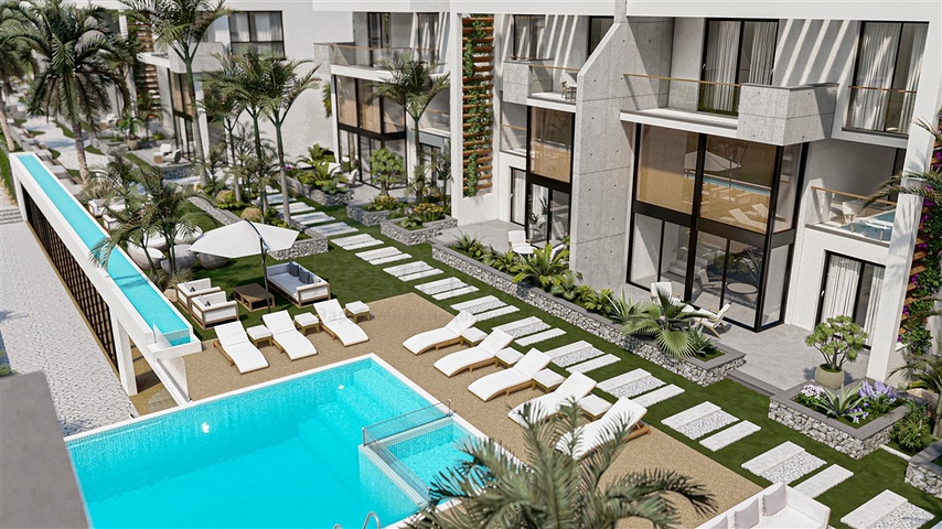 Пентхаус в 250 м до Средиземного моря в живописном районе Эсентепе 