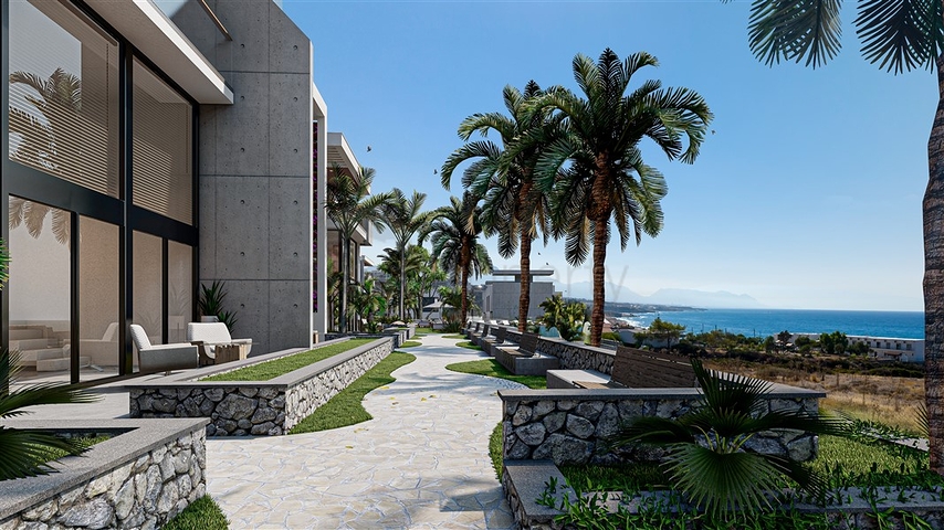 Пентхаус в 250 м до Средиземного моря в живописном районе Эсентепе 