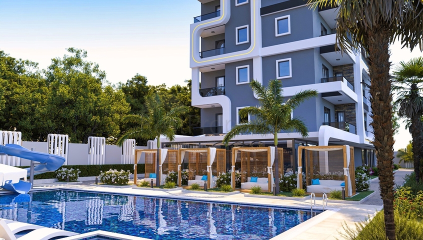 Квартира 1+1 в премиальном комплексе района Махмутлар