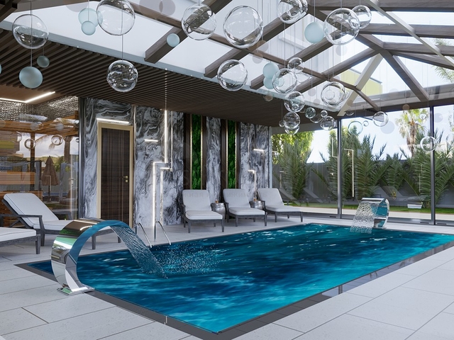 Квартира 1+1 в премиальном комплексе района Махмутлар