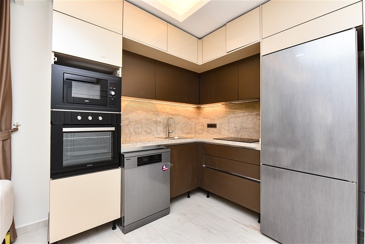 Квартира 1+1 в комплексе премиум класса на первой береговой линии 