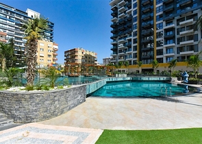 Квартира 1+1 в комплексе премиум класса на первой береговой линии 