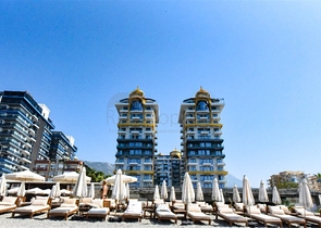 Квартира 1+1 в комплексе премиум класса на первой береговой линии 