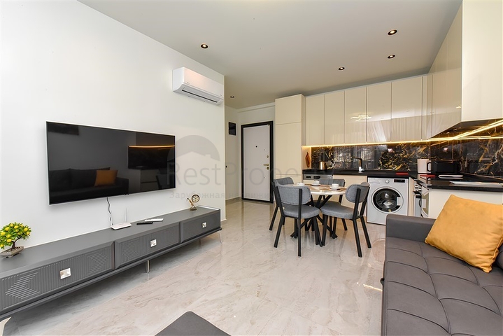 Полностью оборудованная квартира 1+1 в пешей доступности от моря 