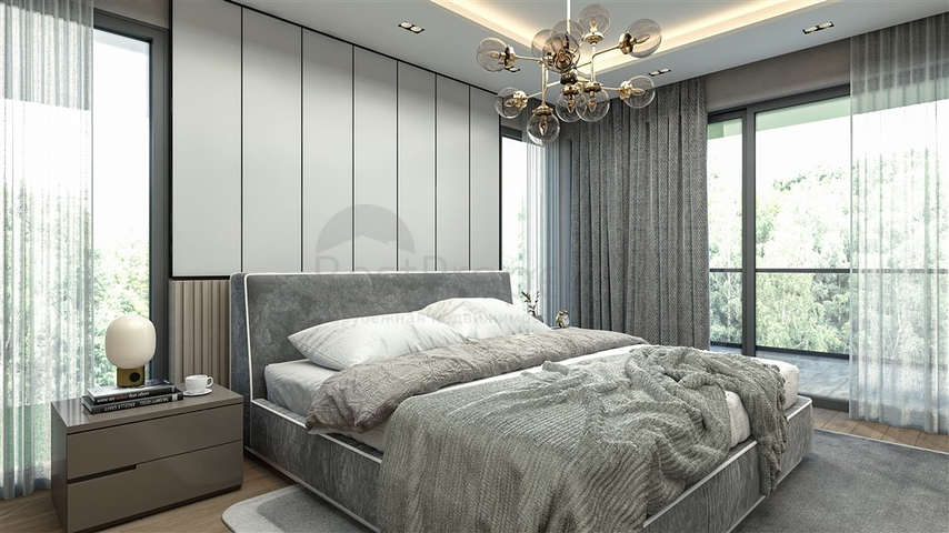 Строящиеся виллы с личным бассейном в районе Томюк- Эрдемли