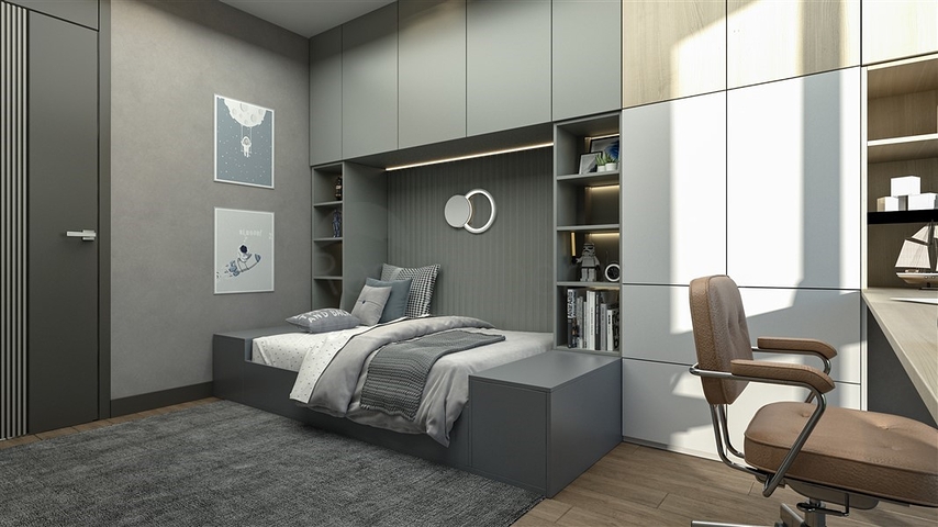 Строящиеся виллы с личным бассейном в районе Томюк- Эрдемли