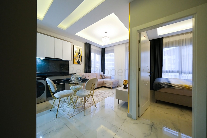 Меблированная квартира 1+1 в районе Оба