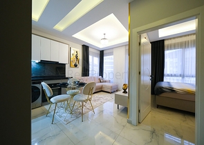 Меблированная квартира 1+1 в районе Оба