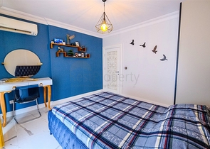 Мебелированная просторная квартира в комплексе с видом на море и горы