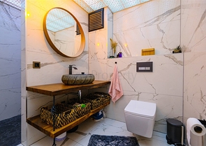 Мебелированная просторная квартира в комплексе с видом на море и горы