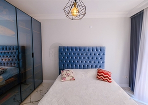 Мебелированная просторная квартира в комплексе с видом на море и горы