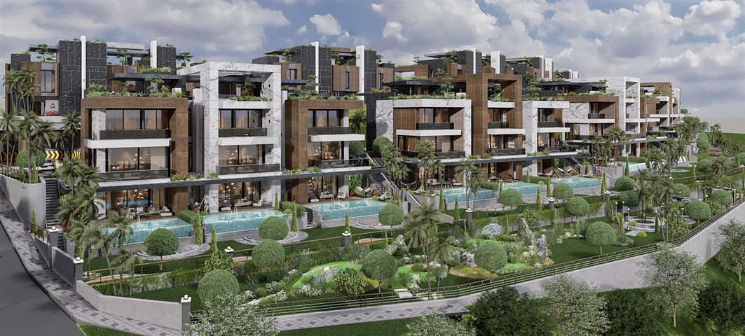 Новый масштабный проект вилл в районе Каргыджак