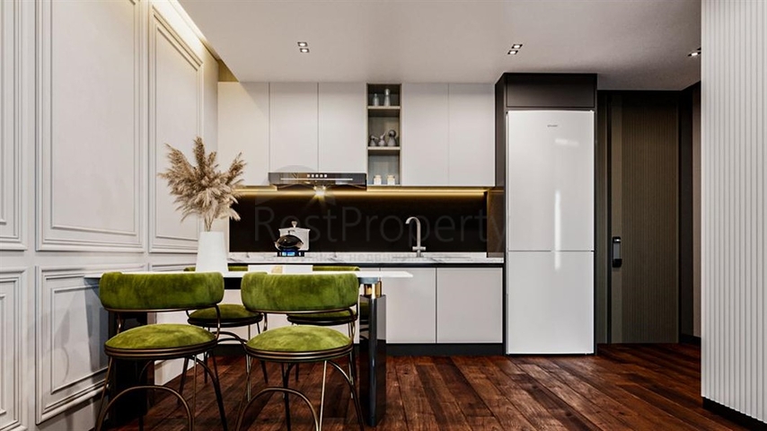 Квартира 1+1 в пешей доступности к морю в районе Окурджалар